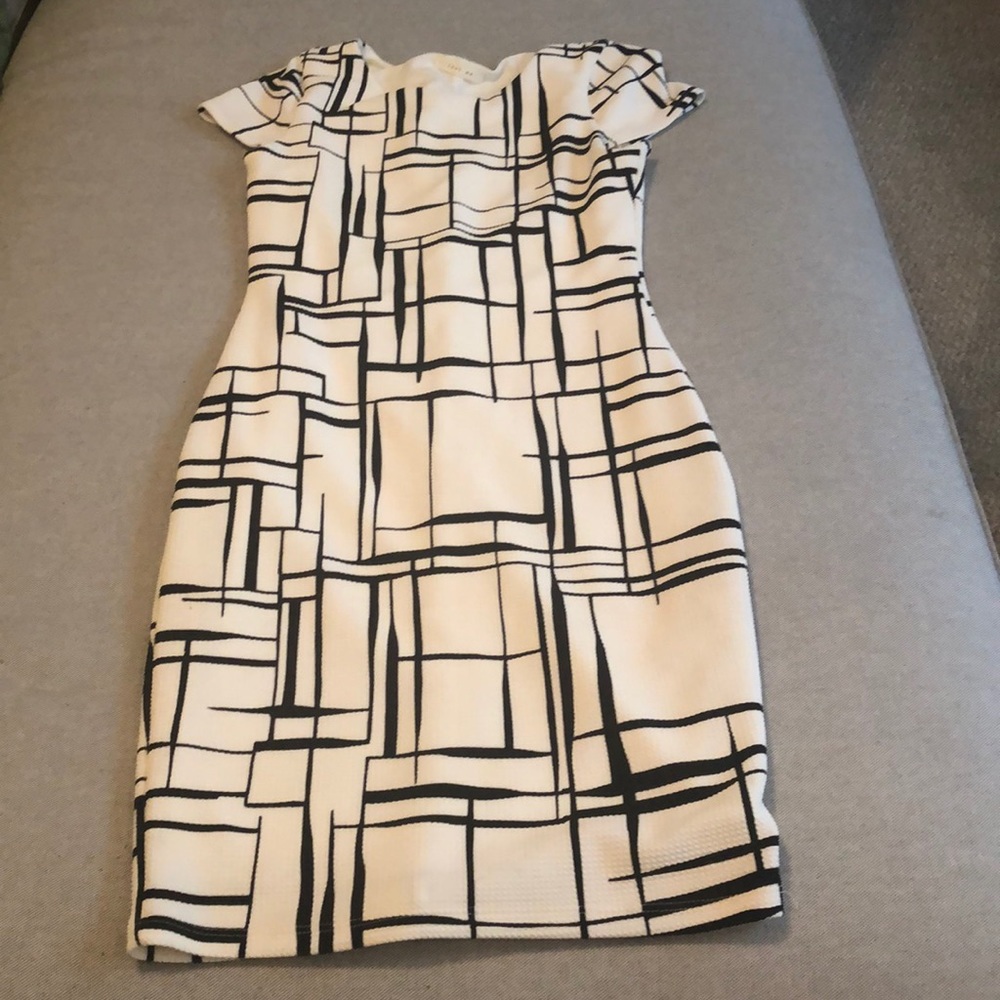 Black and white dress